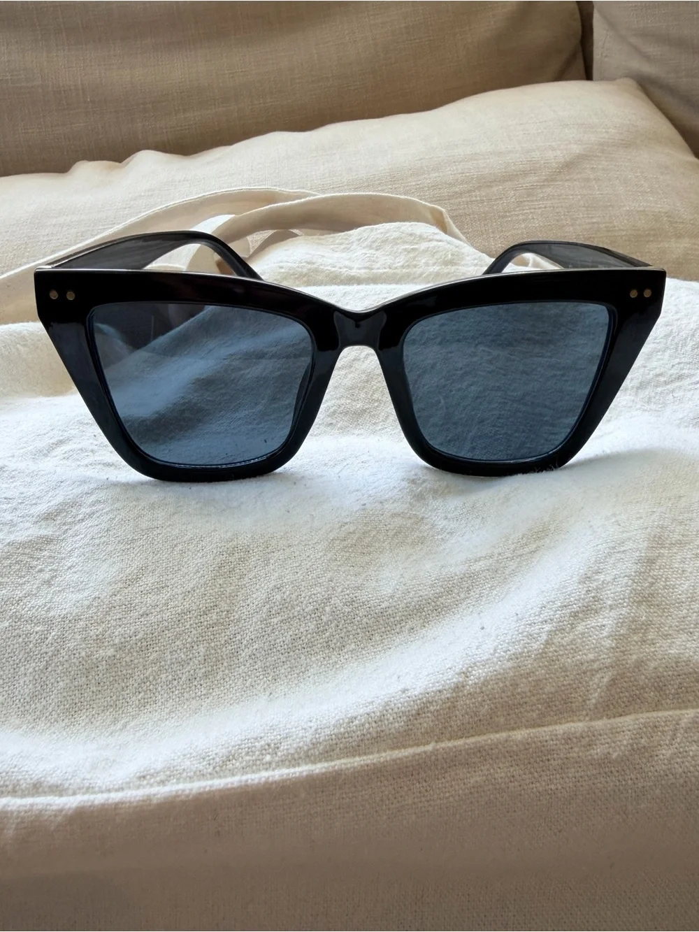 Black Oversized Square Women's Sunglasses